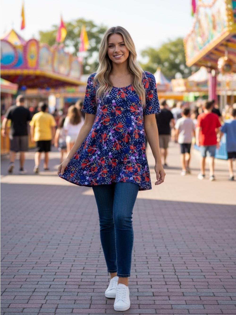Fun Disney Captain Hook top from LuLaRoe size Medium NWT